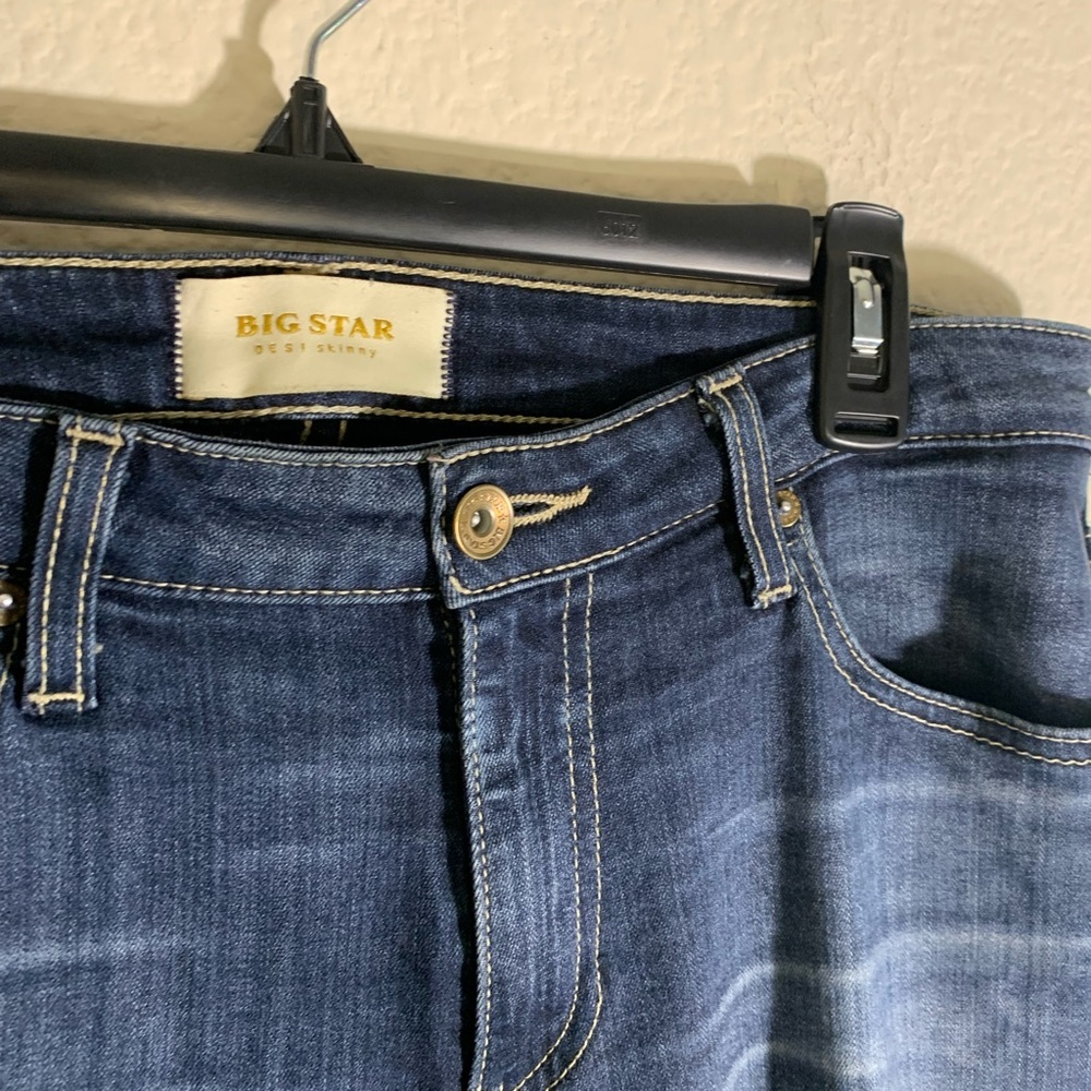 5/$25 Size 31 Big Star Desi skinny woman’s jeans Dark Denim - Picture 5 of 11